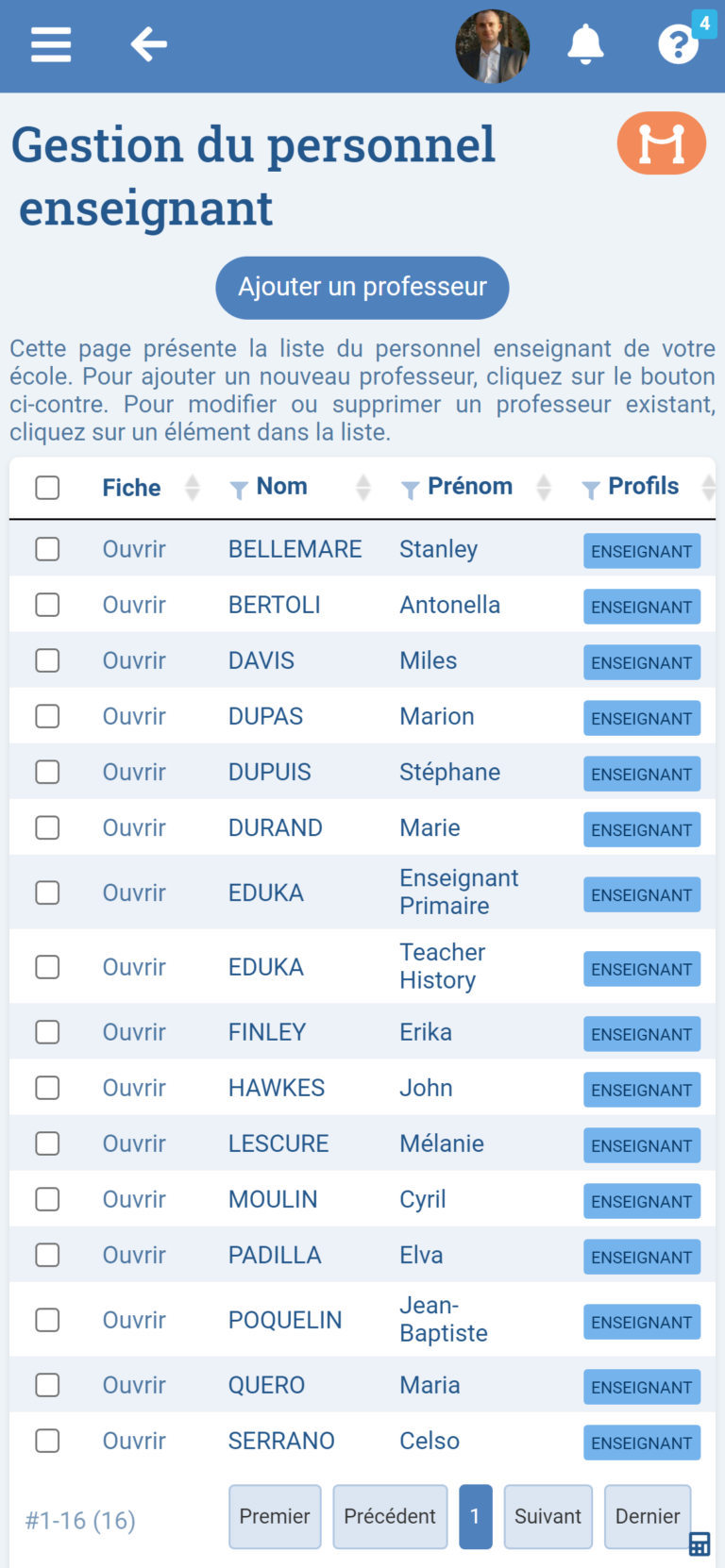Module Gestion du Personnel