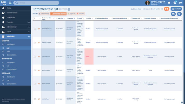 Admissions Module