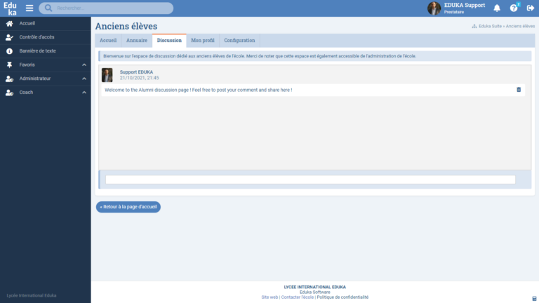 Module Anciens Élèves