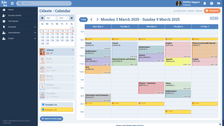 Timetable Module