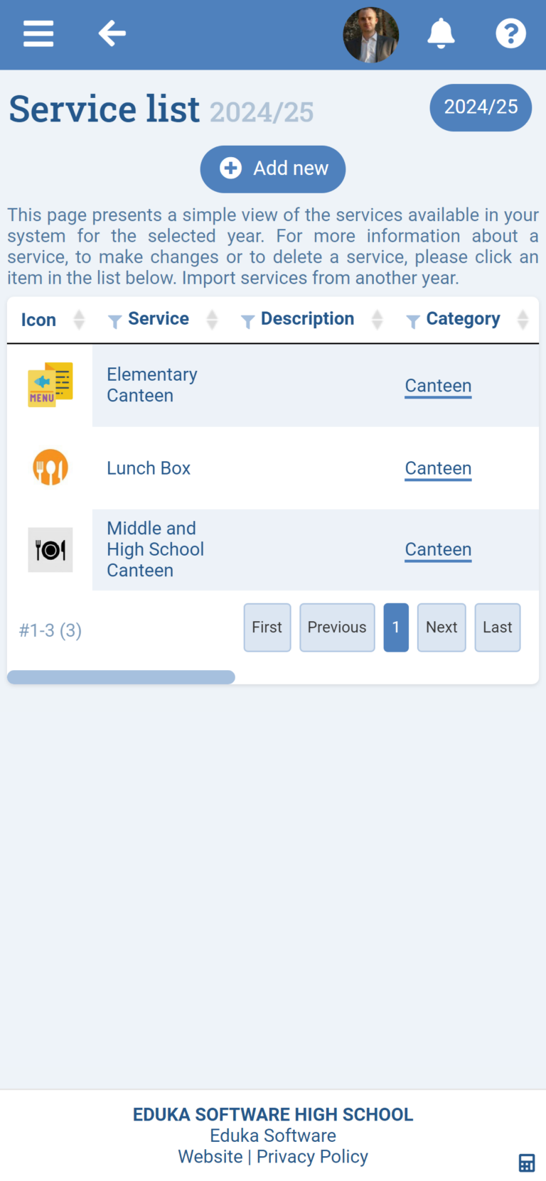 Canteen module