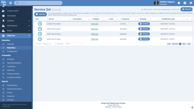 After-School Childcare Module