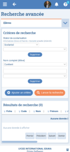 Module Listes et Recherches