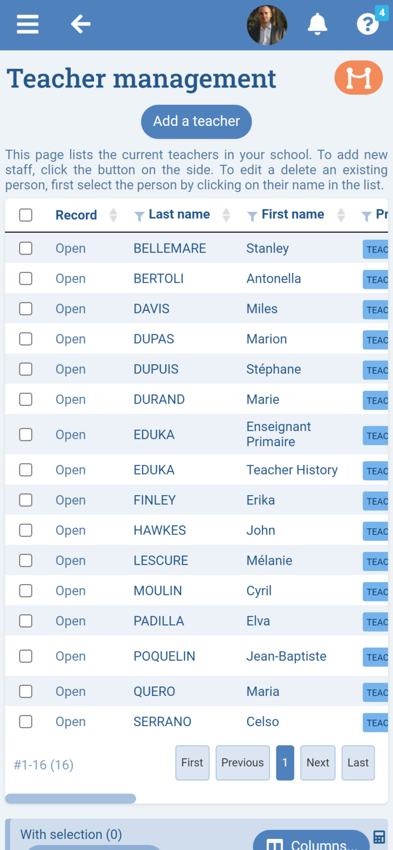 Personnel Management Module