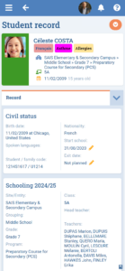 Student and Parent Management Module
