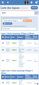 Module Transport Scolaire