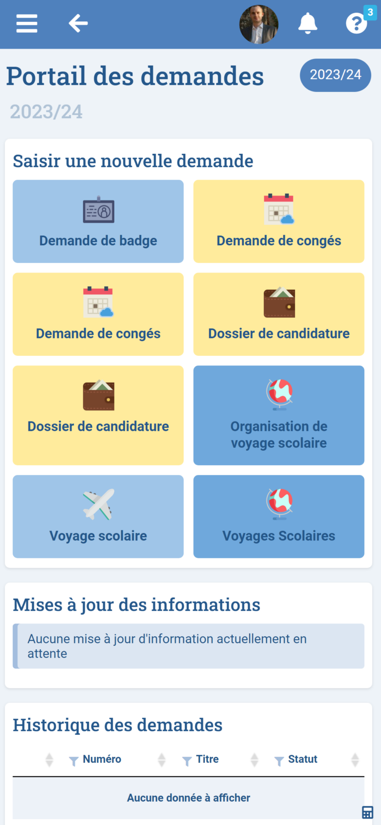 Module Gestion des demandes