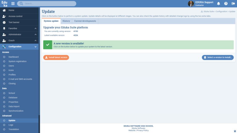 Configuration module