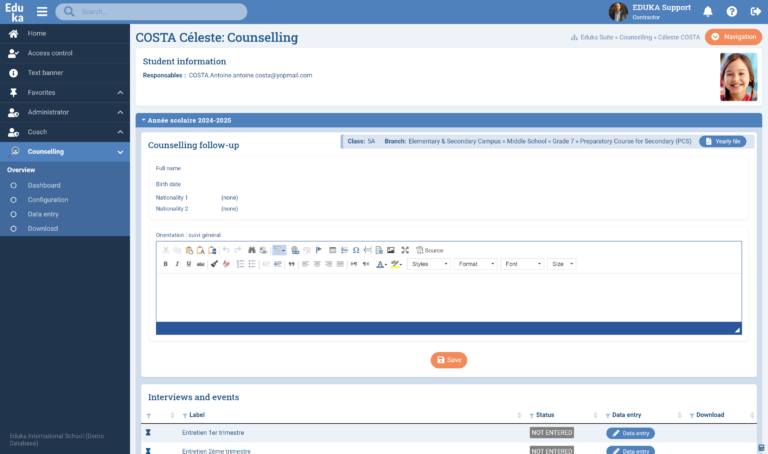 Counselling module