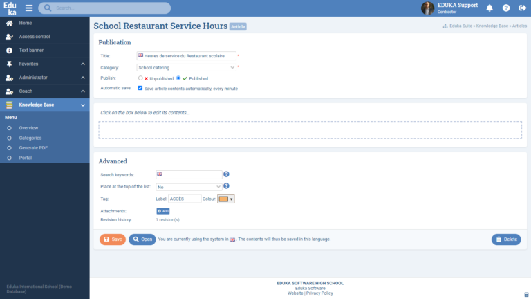 Knowledge Base Module