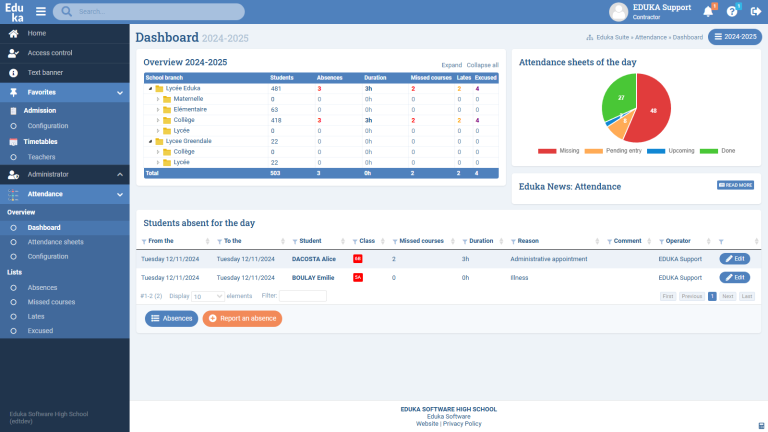 Attendance Management Module