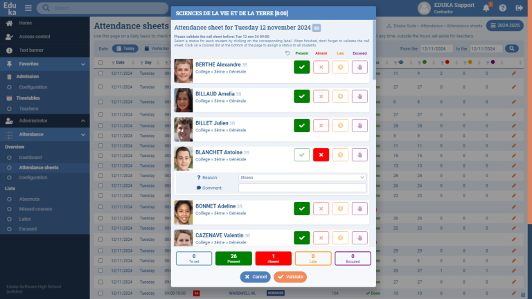 Attendance Management Module