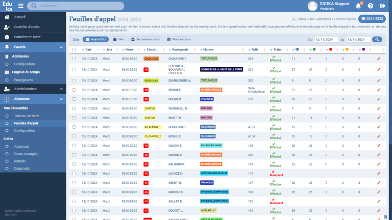Module Gestion des Absences