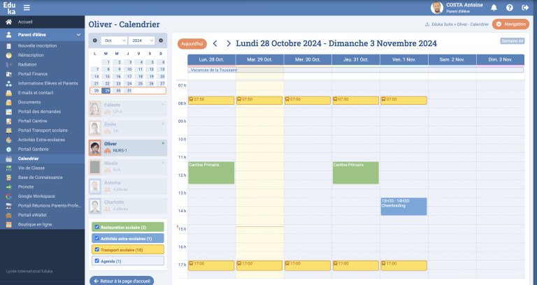 Module Calendrier