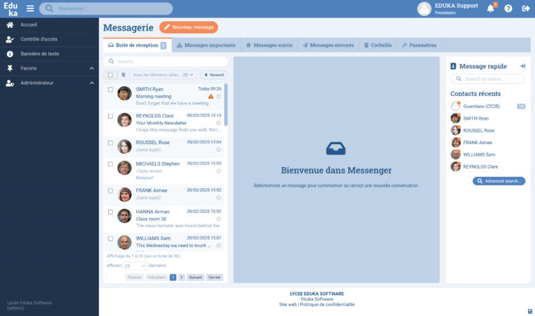 Module Messagerie