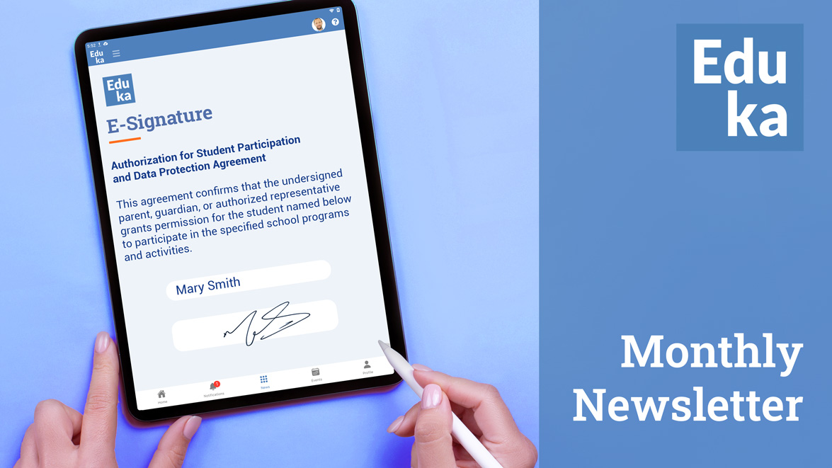 Eduka Newsletter March 2025 – Electronic signatures and electronic invoices!